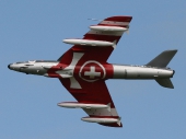 Hawker Hunter Mk.58 J-4086 HB-RVU mit Patrouille Suisse Bemalung 